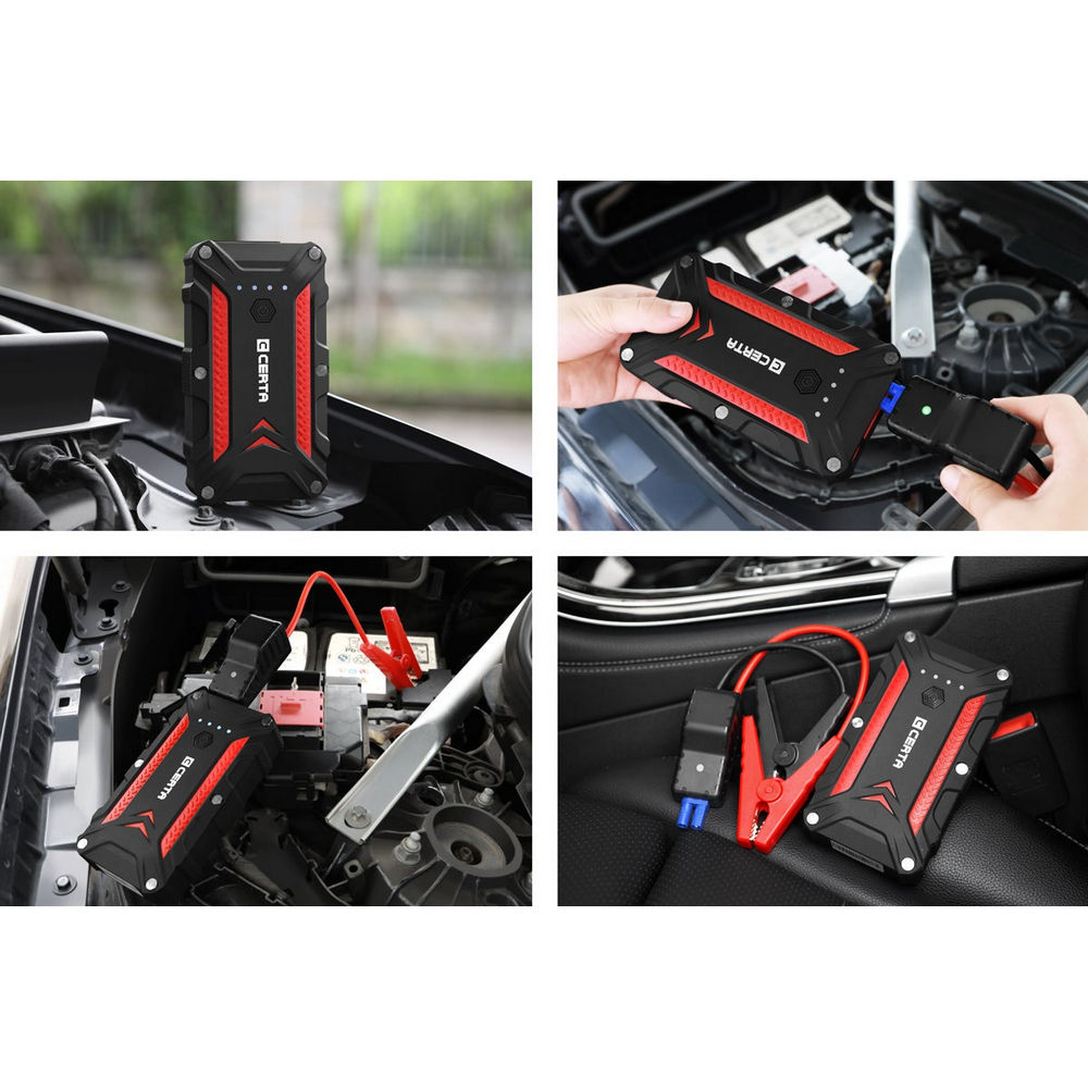 Certa 1,000A 12,000mAh Water Resistant Portable Jump Starter