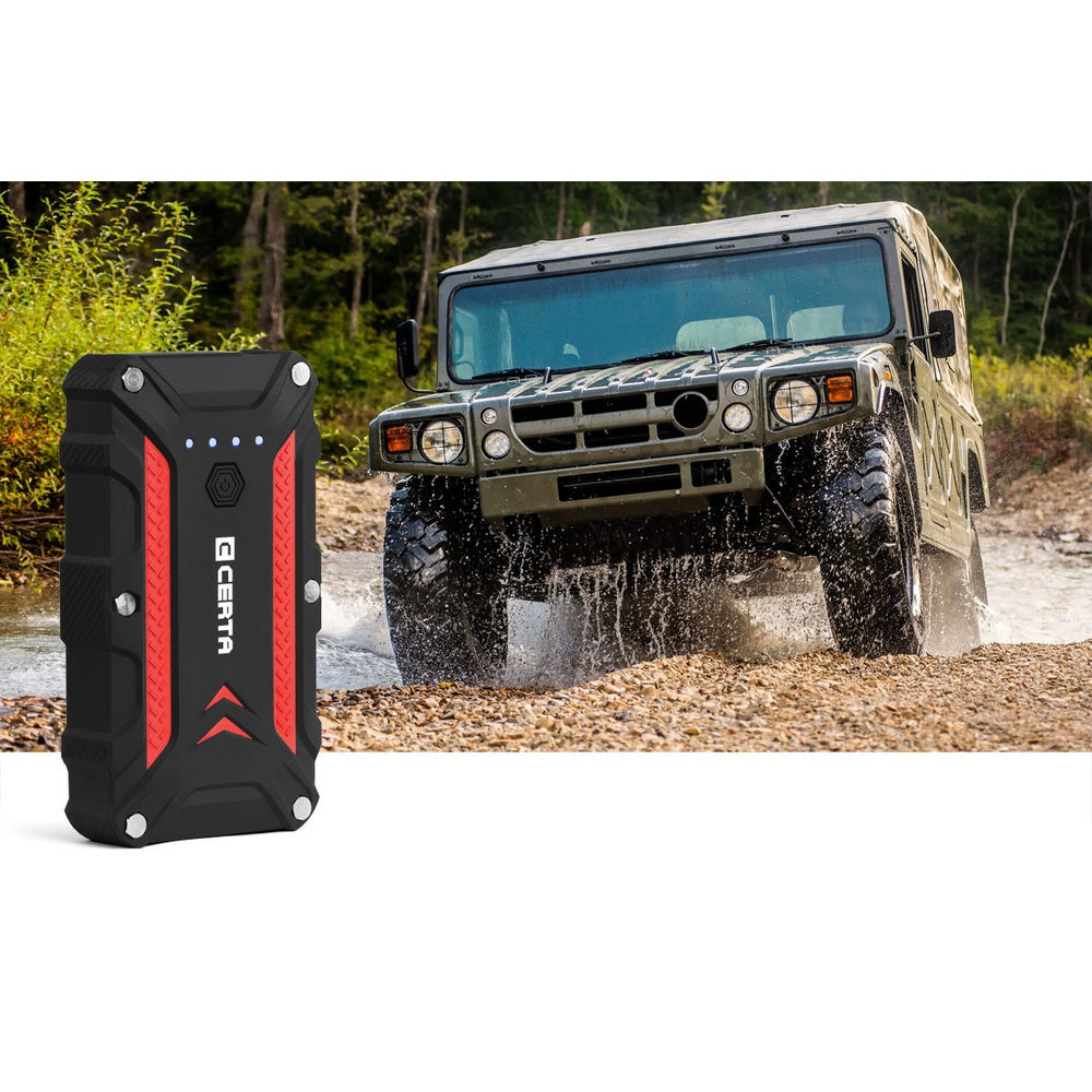 Certa 1,000A 12,000mAh Water Resistant Portable Jump Starter