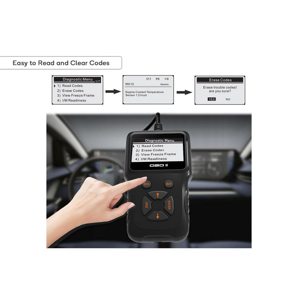 Certa Universal OBDII OBD2 Scanner Car Engine Fault Code Reader Diagnostic Tool